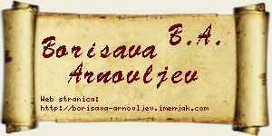 Borisava Arnovljev vizit kartica
